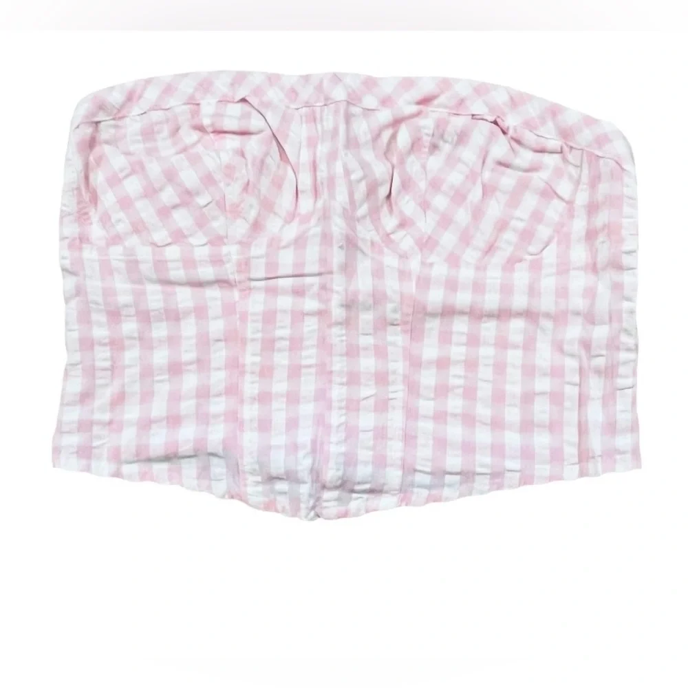 NWT Free People Leilani Gingham Tube Top